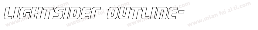 Lightsider Outline字体转换